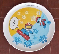 Piatto OLIMPIADI TORINO 2006 Mascotte Neve e Gliz Mascot Olympic games GADGET 3