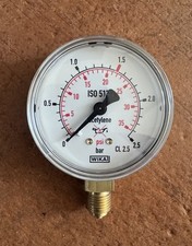 Manometro Q 63 Scala 0-2,5 Per