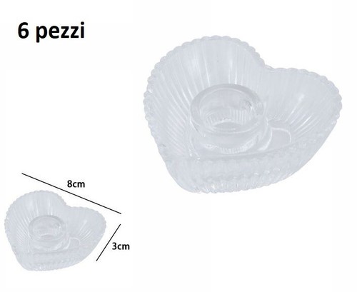 Set pezzi porta candele - 6,