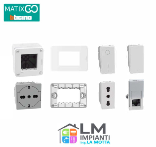 Stock bticino matixgo - stock, (presa