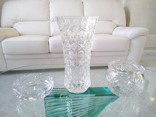 Trittico cristallo grande vaso