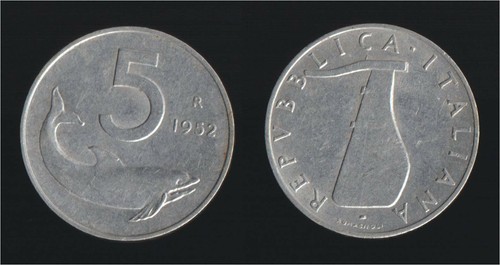 Lire 1952 delfino timone - lire,