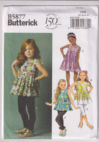 5877 butterick top tunica - -,