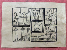 KEITH HARING - disegno quadro