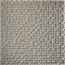 Mosaico Tessere ECO riciclaggio smalto vetro smerigliato crema 140-03C |1 foglio