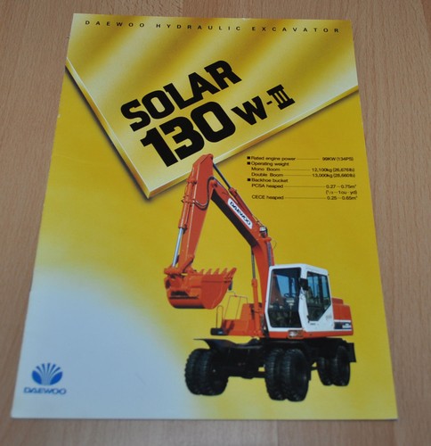 Brochure escavatore daewoo - brochure,