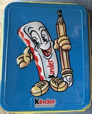 Astuccio Grande Di  Latta Kinder Cioccolato Fine Anni 90 Da Collezione