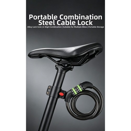 Lucchetto bici 11mm cavo - 11mm,