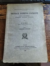 Nouveaux elements d'analyse M. A. Buhl  Calcul infinitesimal geometrie 1938