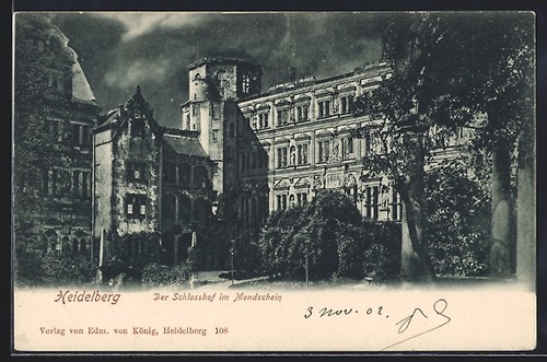 Heidelberg der schlosshof im - der,