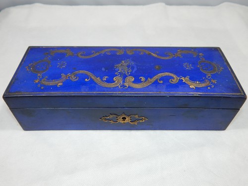 Antique japanese blue lacquer - antique,