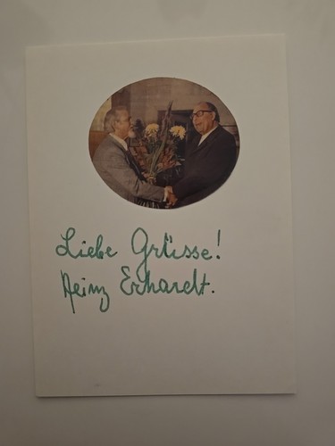 Heinz erhardt autografo - heinz,