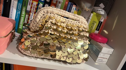 Pochette donna beige - /oro, a