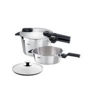 FISSLER Set di pentole a pressione VITAQUICK PREMIUM 4,5 L + 2,5 L coperchio ...
