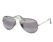 Occhiali da sole Ray Ban grigio/marrone sfumato RB3025 aviatore grandi metallo 55 mm R2016