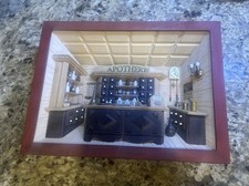 Shadowbox in legno tedesco da appendere a parete arte FARMACIA farmacia arredamento casa