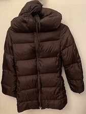 Sisley Size 38 Black Down Puffer Jacket with Pockets and Zippers