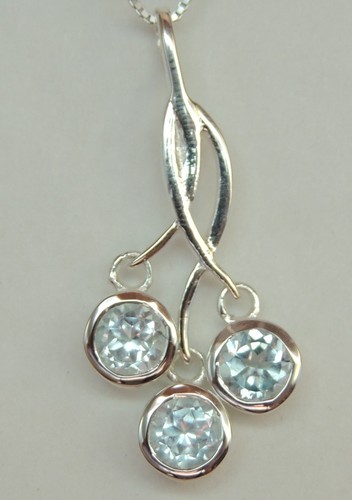 Pendente topazio blu - pendente,