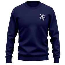 Felpa ricamata scozzese leone