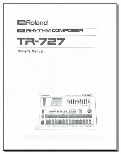 Roland 727 manuale uso - roland,