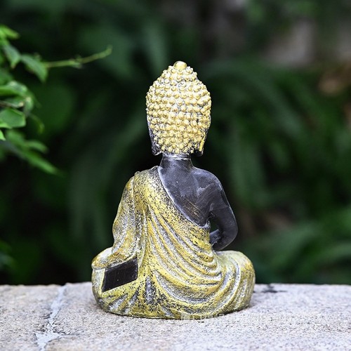 Statua buddha resina dorata - statua,