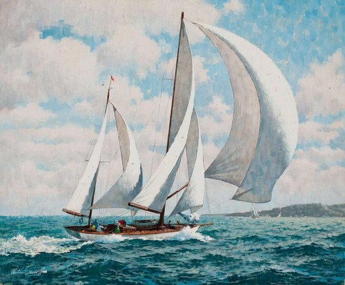 Quadro antico arthur sarnoff - quadro,