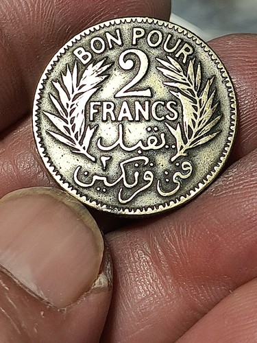 Tunisia moneta franchi - tunisia, 2