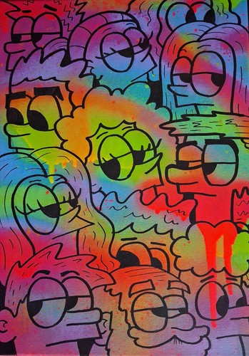Dipinto cartone animato - , pop