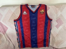 Canotta maglia da basket Robe di Kappa Barcellona anni 90 Tg L da collezione