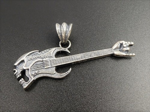 Ciondolo grande chitarra biker