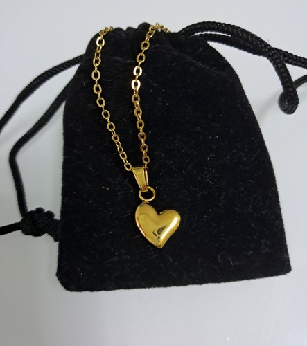Collana cuore acciaio inox - acciaio,