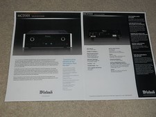 Brochure mcintosh mcd301 sacd - brochure,