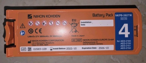 Batteria per defibrillatore