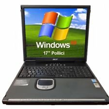 Notebook PC Portatile Grande 17 Funzionante Windows XP Porta Seriale RS232 22012