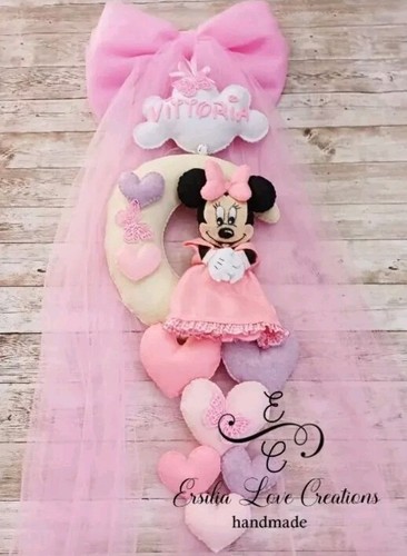 Fiocco nascita minnie - fiocco,
