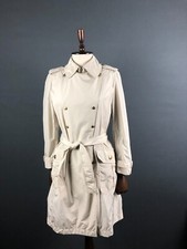 Trench cappotto Fay Snap davanti poliestere avorio donna taglia S con cintura