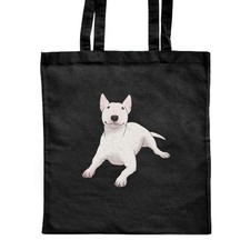 Borsa shopper 'Cute Bull Terrier' classica nera (ZB00019724)