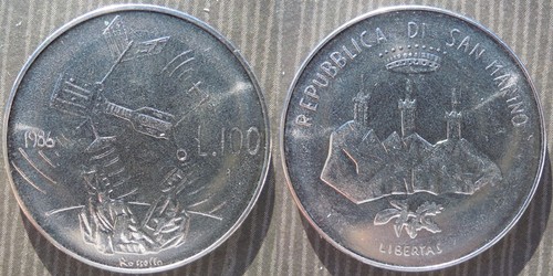 San marino 100 lire - san, #