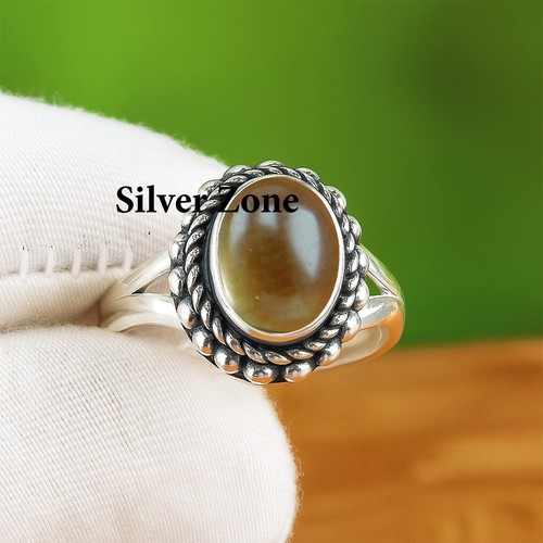 Anello quarzo fumè argento - |,