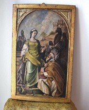 Antico dipinto Eliezer e
