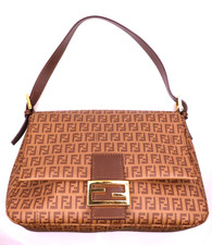Fendi Brown Zucchino Coated