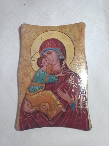 Icona madonna con bambino - icona, cm