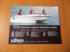 ILVER LISSONE EROS BARCA SPORTIVA ITALIANA VINTAGE 1970 PUBBLICITA