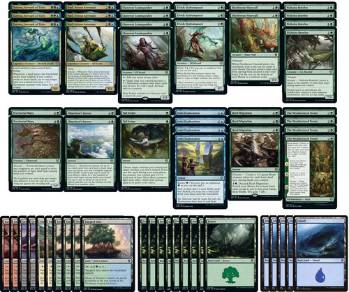 Mazzo creature verde - verde, blu
