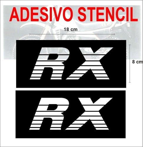 Adesivi stencil gilera 125 - adesivi, rx