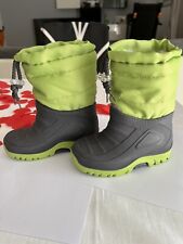 STIVALETTI ANTIPIOGGIA PER BAMBINI COLORE NERO/VERDE NUM. 23 - COME DA FOTO