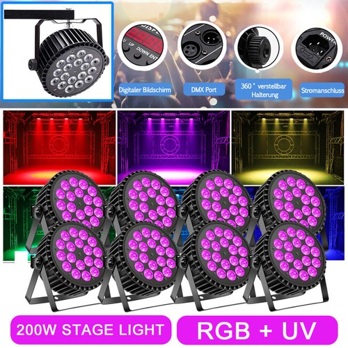 Rgb led par luce - uv,