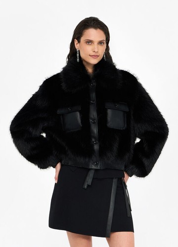 Liu black giubbotto in - jo,