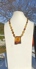 Coral Amber Necklace