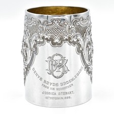 Antica tazza tankard argento